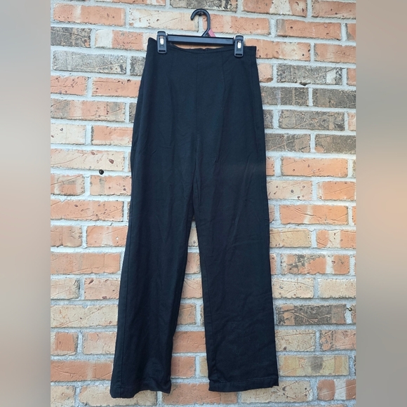 Reformation Midnight Wide Leg Trousers - Picture 3 of 8